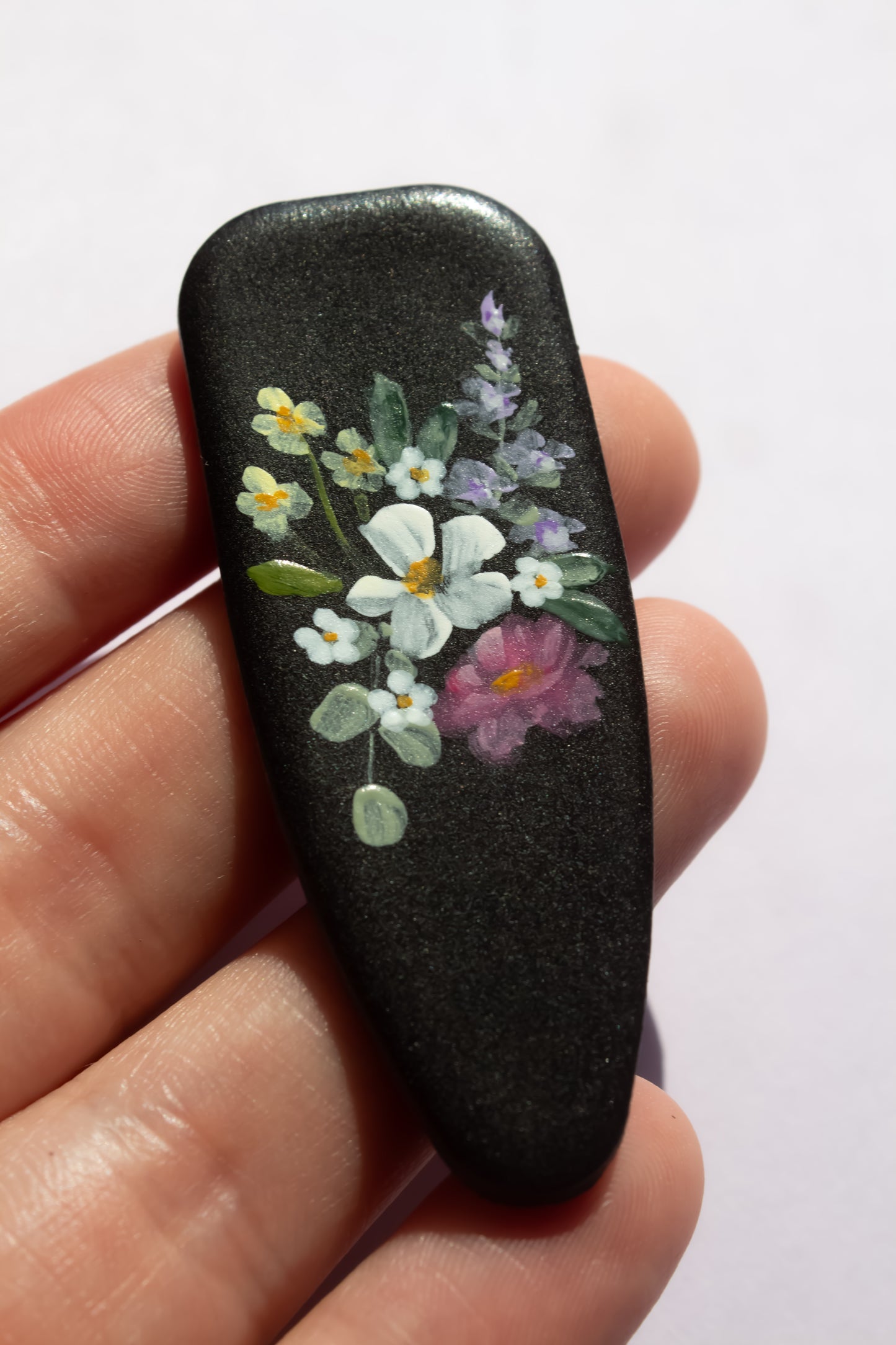 Painted Bouquet Hair Clip