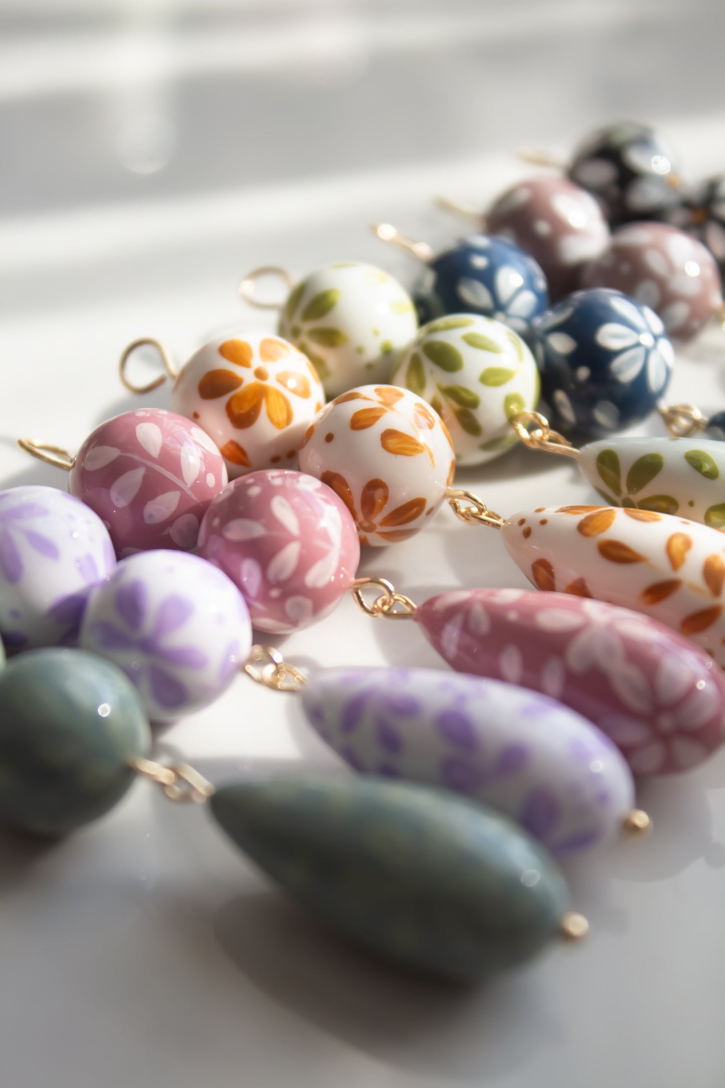 Hand Painted Dottie Charms