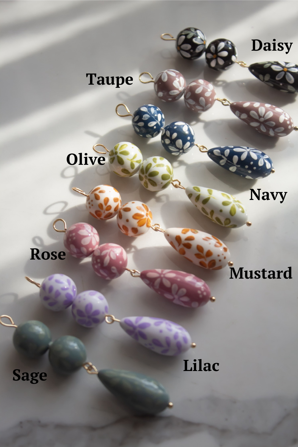 Hand Painted Dottie Charms