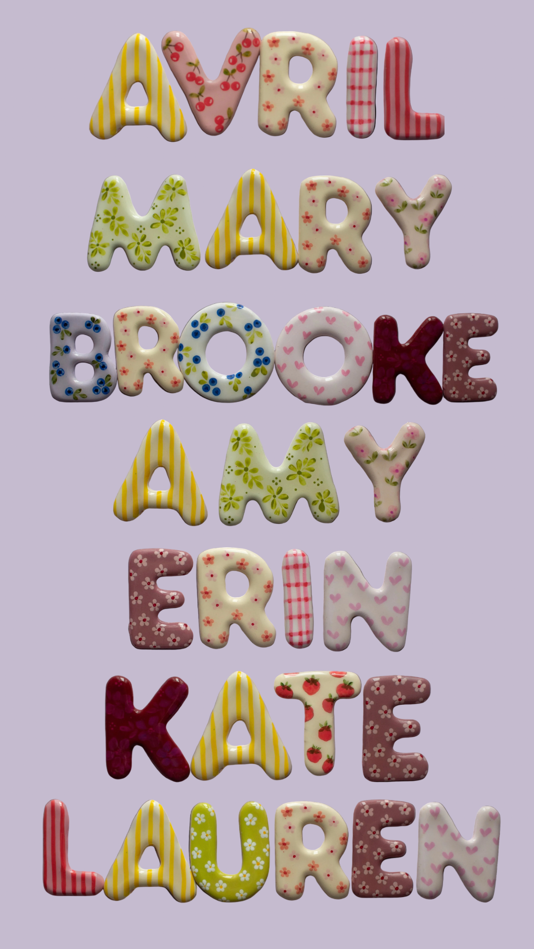 Custom Name Magnets