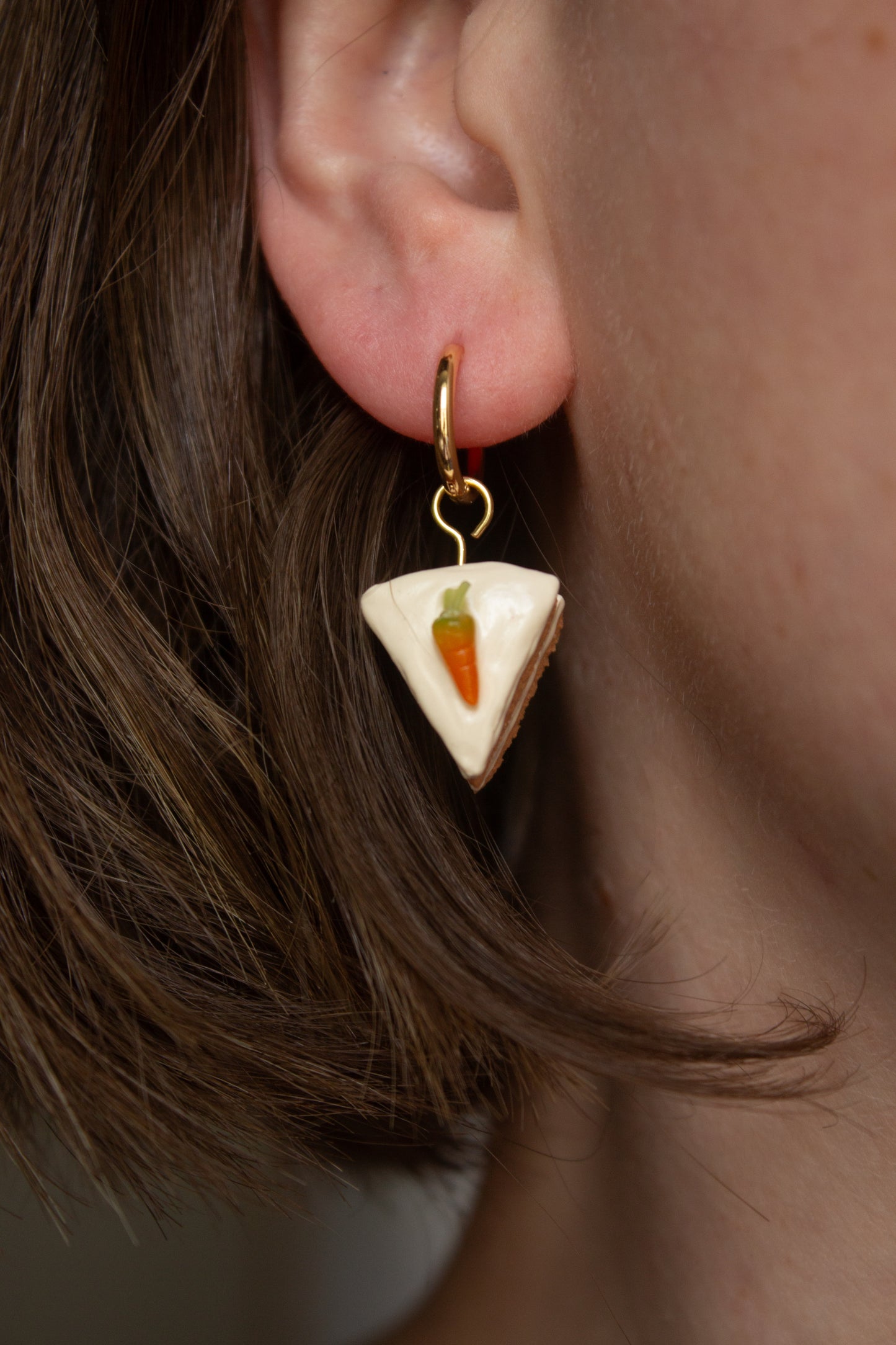Carrot Cake Earrings + Magnets