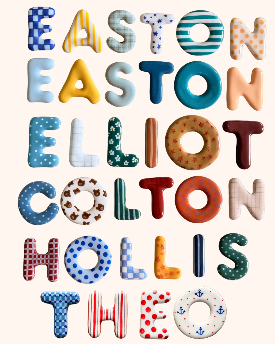 Custom Name Magnets