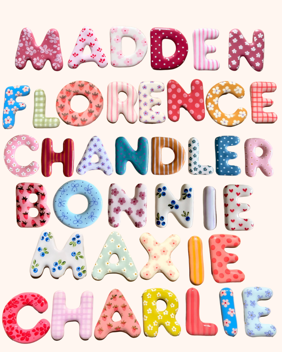 Custom Name Magnets