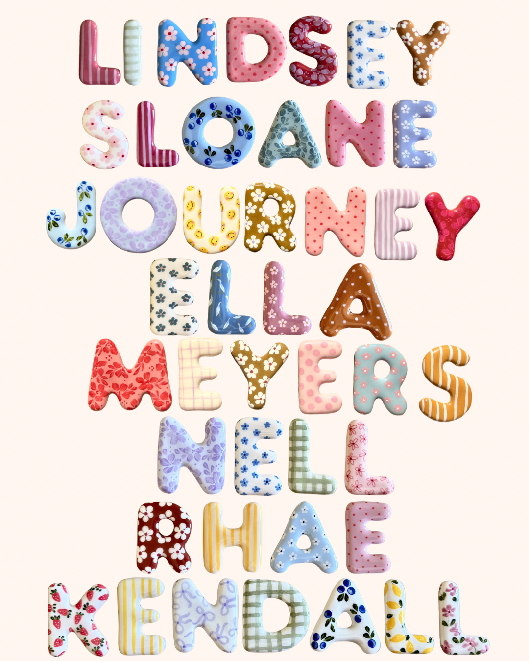 Custom Name Magnets