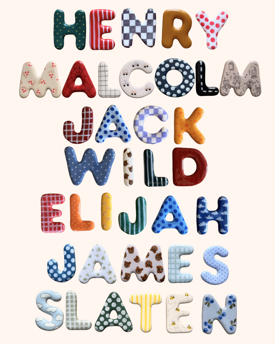 Custom Name Magnets