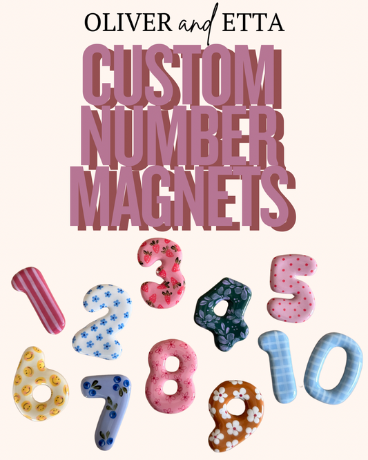 Custom Number Magnets